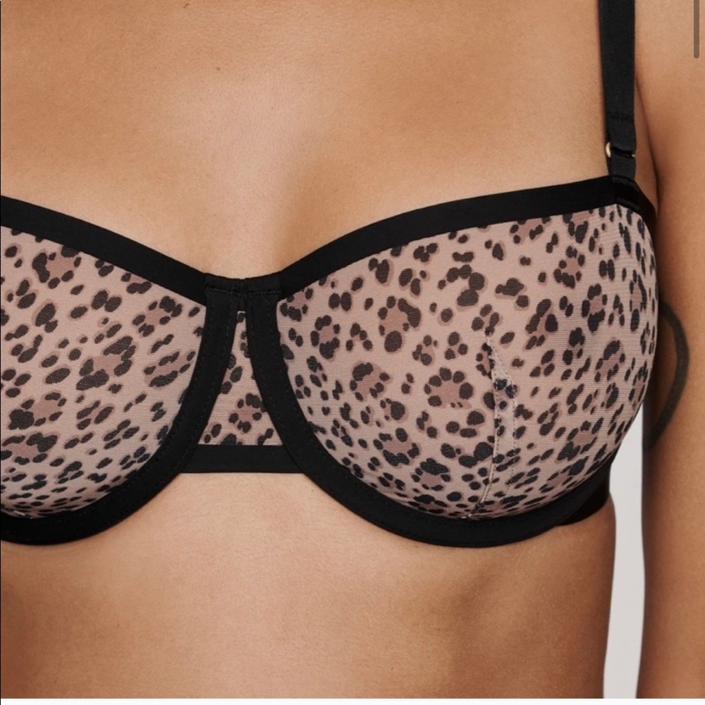 Leopard Print Balconette Bra by Cuup!! 32D